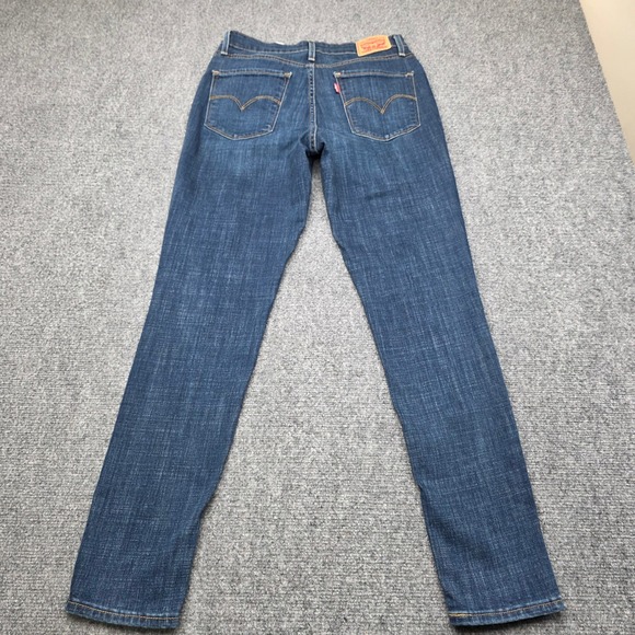 Levis 721 High Rise Skinny Jeans Women's Size 30x30 (Actual 31x30) Dark Wash EUC - Picture 8 of 9